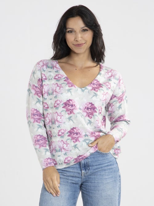 Pull Manof Rose | Gerard Pasquier Avec Col V | Gerard Pasquier - Kiabi