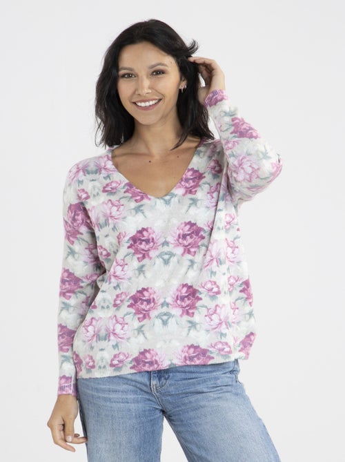 Pull Manof Rose | Gerard Pasquier Avec Col V | Gerard Pasquier - Kiabi