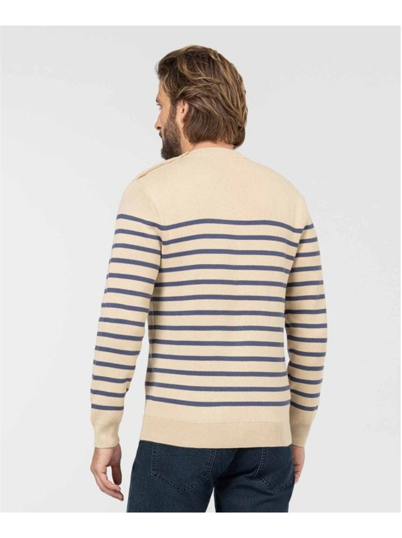 Pull marin - Terre de Marins Beige clair - Kiabi