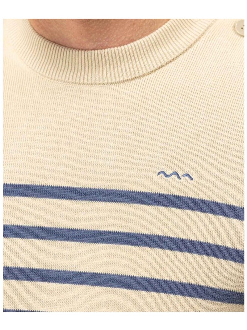 Pull marin - Terre de Marins Beige clair - Kiabi