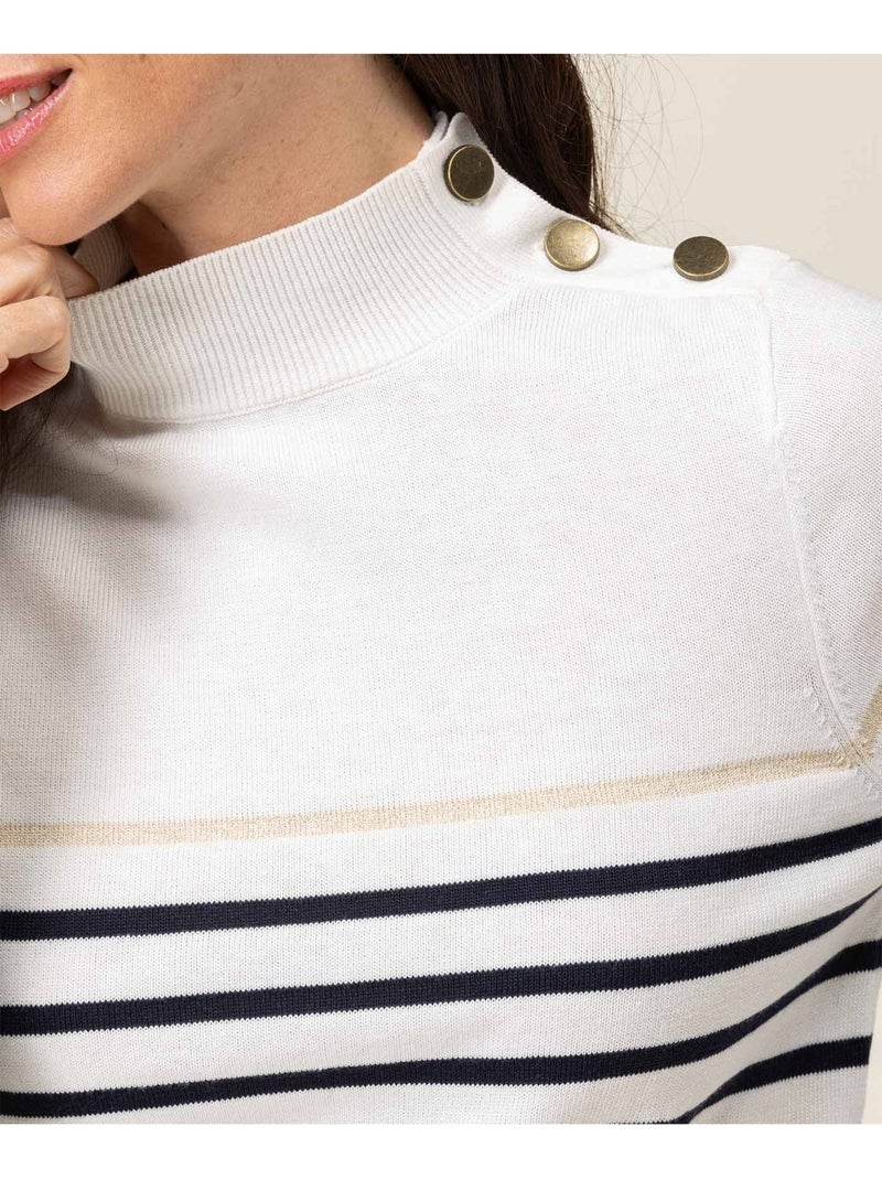 Pull marin - terre de marins Bleu Beige - Kiabi
