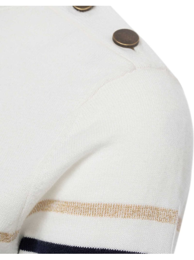 Pull marin - Terre de Marins Bleu Beige - Kiabi