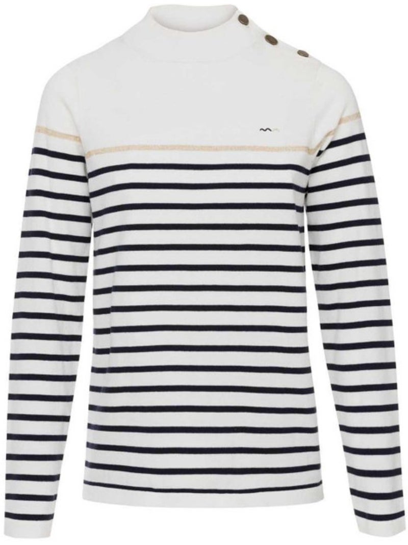Pull marin - Terre de Marins Bleu Beige - Kiabi