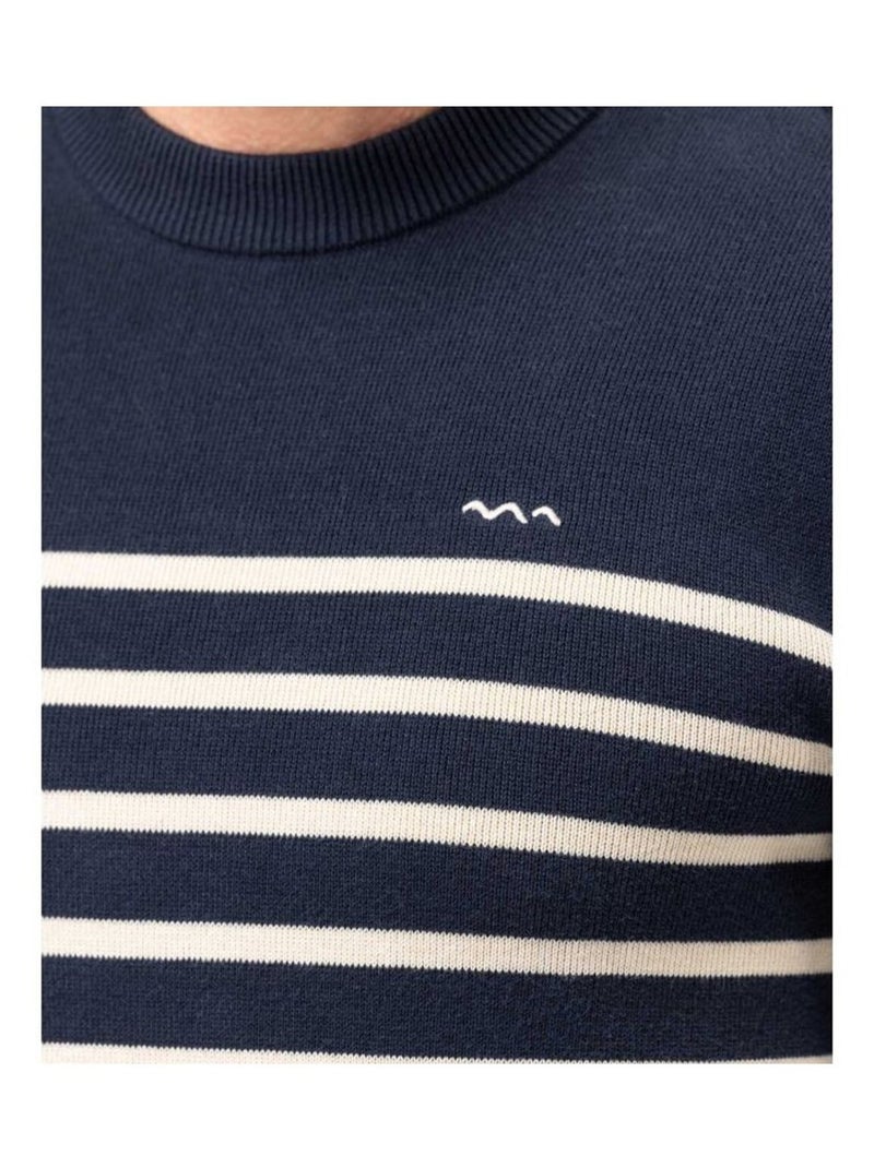Pull marin - Terre de Marins Bleu marine/Gris froid - Kiabi