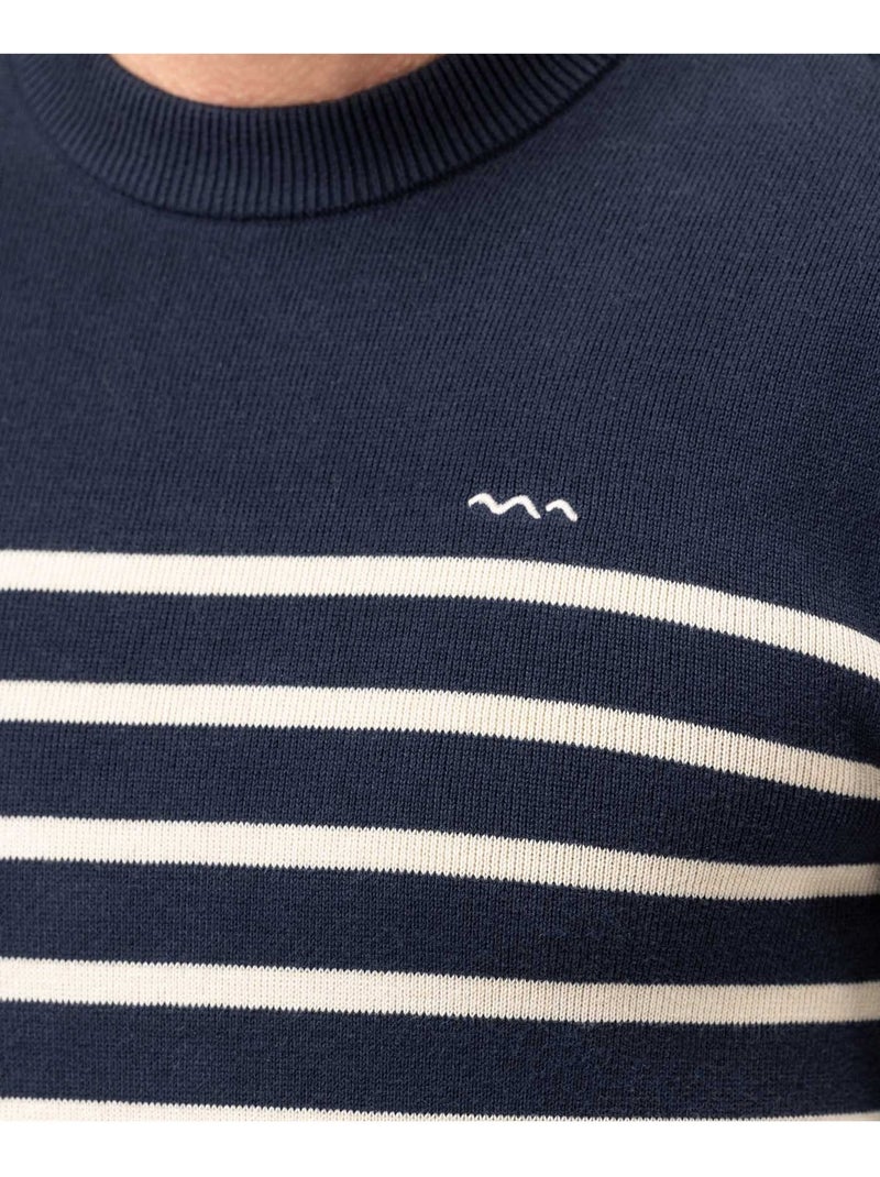 Pull marin - Terre de Marins Ecru/Marine - Kiabi