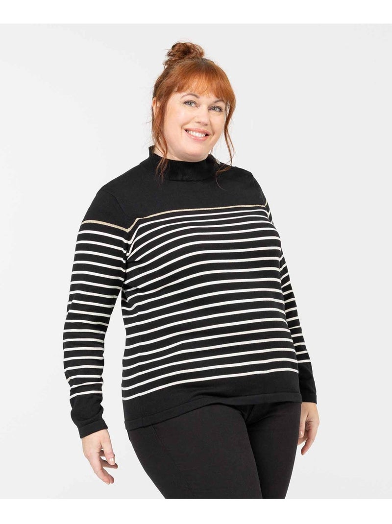 Pull marin - Terre de Marins Noir Beige - Kiabi