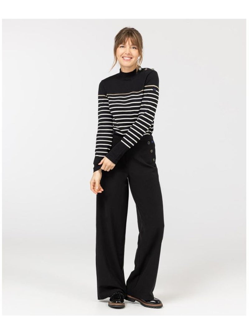 Pull marin - Terre de Marins Noir Beige - Kiabi