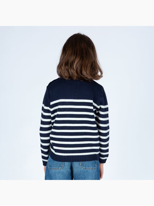 Pull marin enfant 'Breizh Océan', Pull en coton épais garçon ou fille - Kiabi