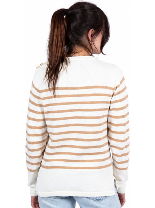 Pull marin femme rayé ou uni 'breizh océan', pull femme hiver - Kiabi Pull marin femme rayé ou uni 'breizh océan', pull femme hiver - Kiabi