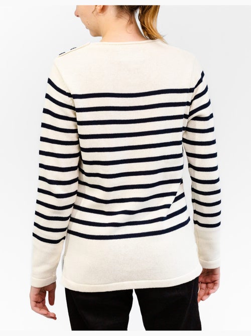 Pull marin femme rayé ou uni 'breizh océan', pull femme hiver - Kiabi Pull marin femme rayé ou uni 'breizh océan', pull femme hiver - Kiabi
