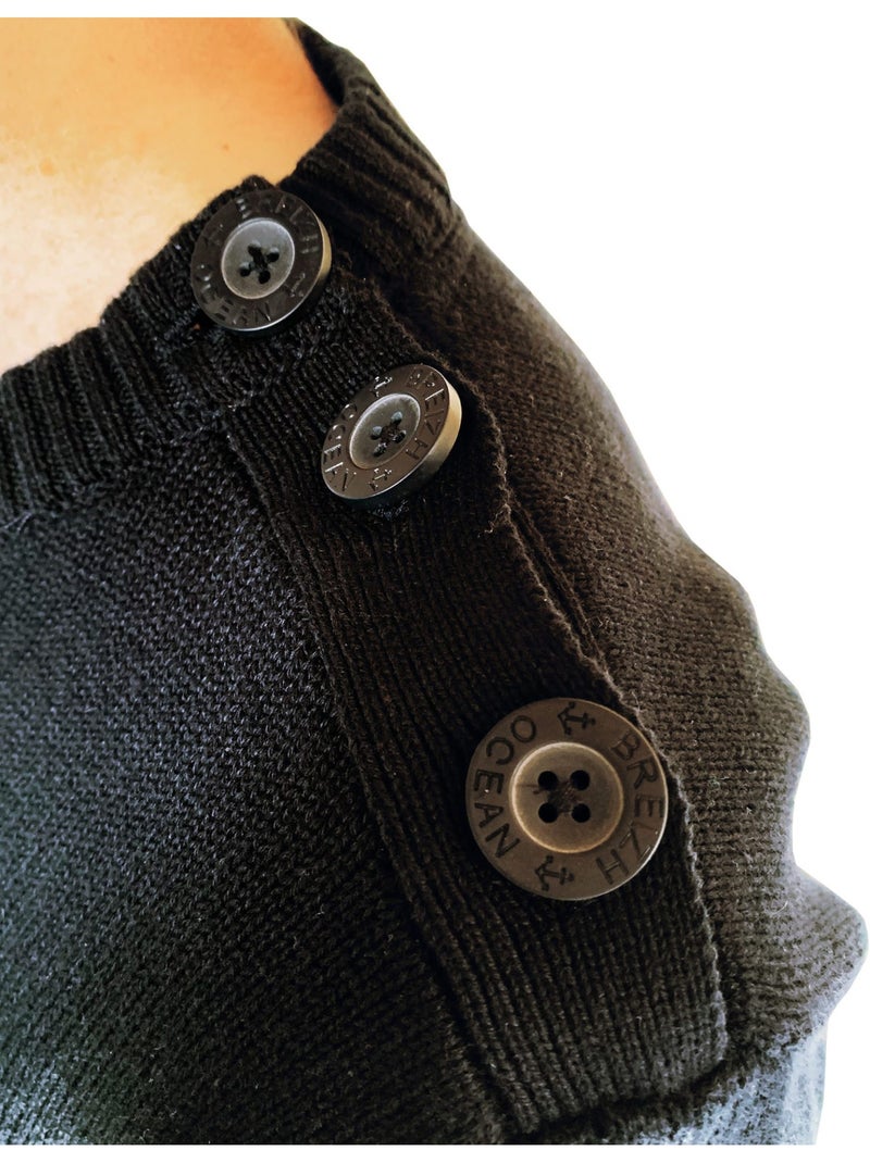 Pull marin homme rayé ou uni 'breizh océan', pull homme hiver Ecru/Marine - Kiabi