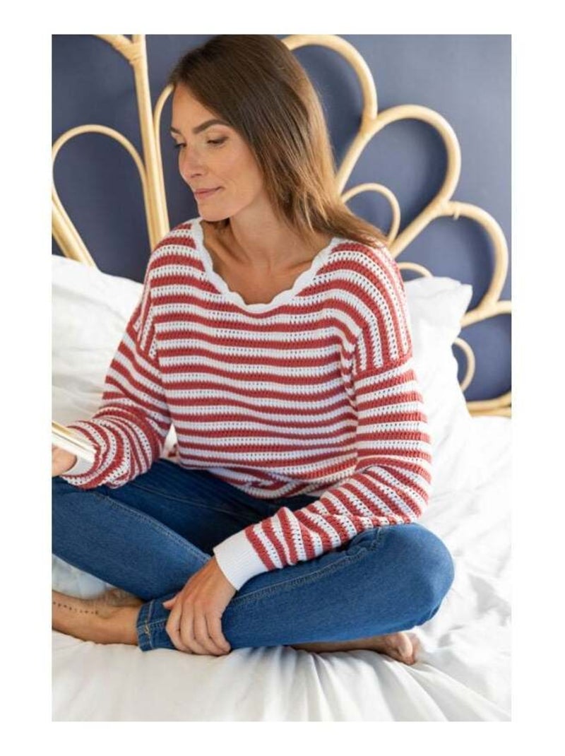 Pull marin léger Femme Rose - Kiabi