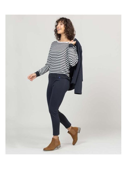 Pull marinière bleu marine Femme - Kiabi