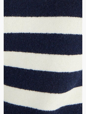 Pull marinière épaule boutonnée. - Damart