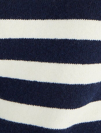 Pull marinière épaule boutonnée. - Damart