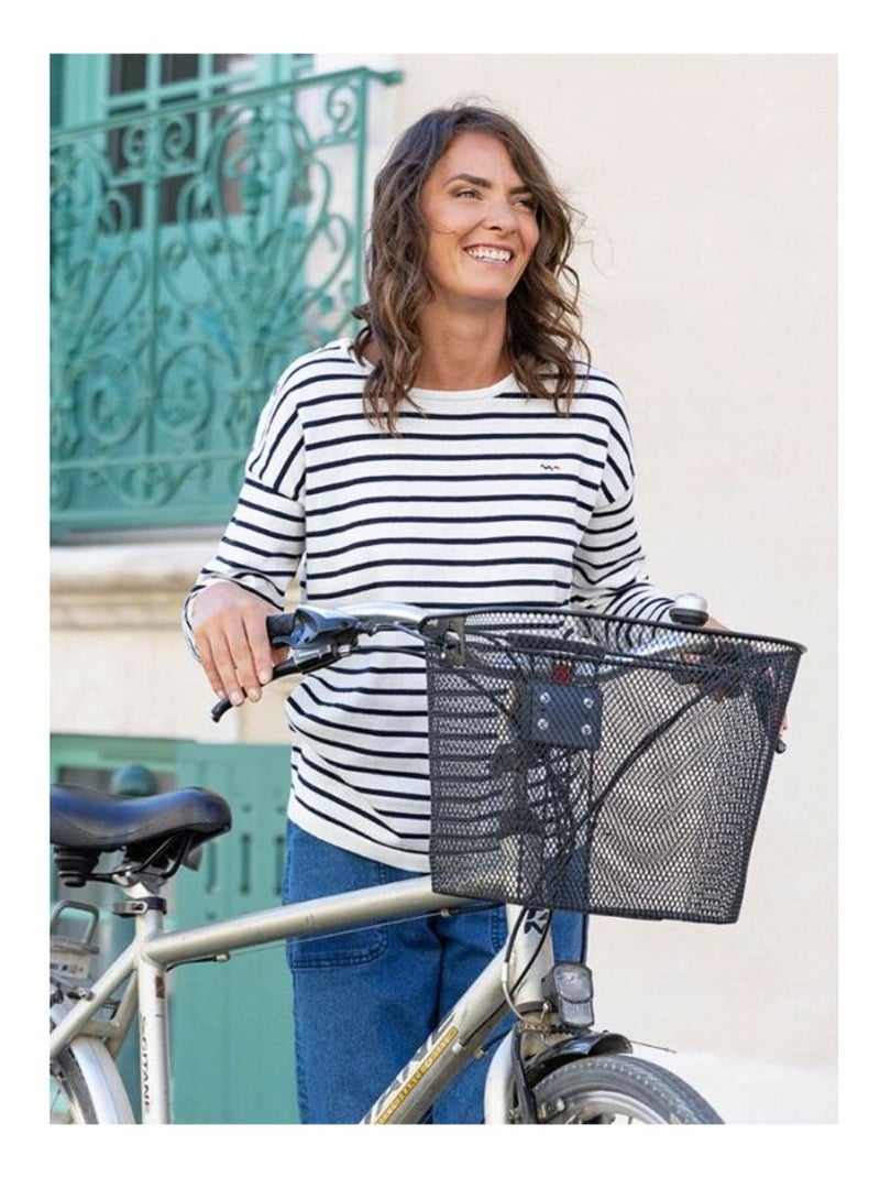 Pull marinière Femme Blanc Bleu - Kiabi