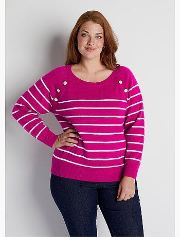 Pull marinière manches longues rayé - Afibel