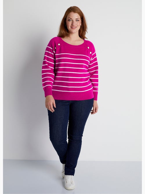 Pull marinière manches longues rayé - Afibel - Kiabi