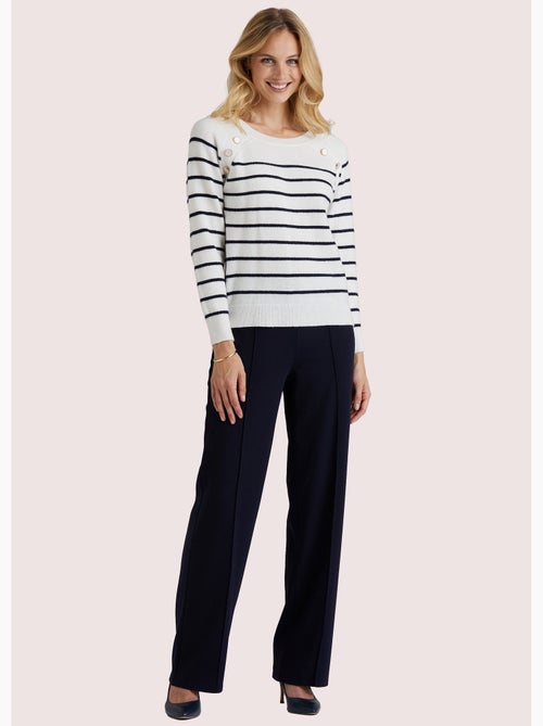 Pull marinière manches longues rayé - Afibel - Kiabi