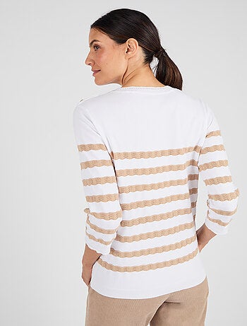 Pull marinière rayures fantaisie - Damart