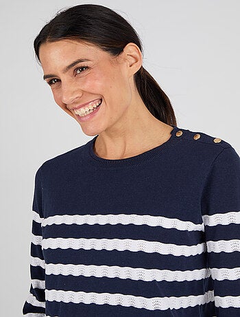 Pull marinière rayures fantaisie - Damart