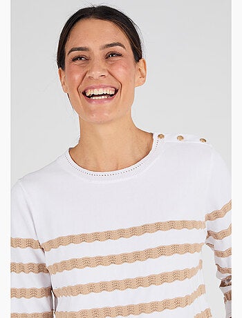 Pull marinière rayures fantaisie - damart