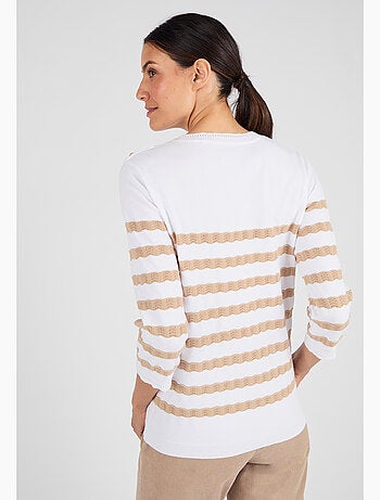 Pull marinière rayures fantaisie - damart