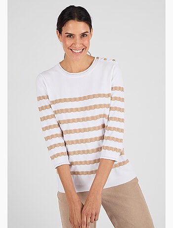 Pull marinière rayures fantaisie - damart
