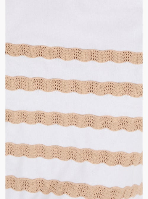 Pull marinière rayures fantaisie - Damart - Kiabi