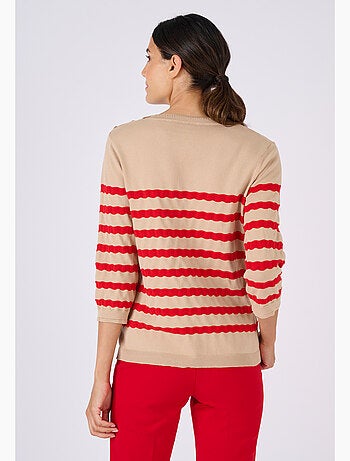 Pull marinière rayures fantaisie - Damart