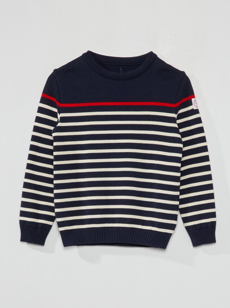 Pull marinière unisexe - Made in France Bleu - Kiabi