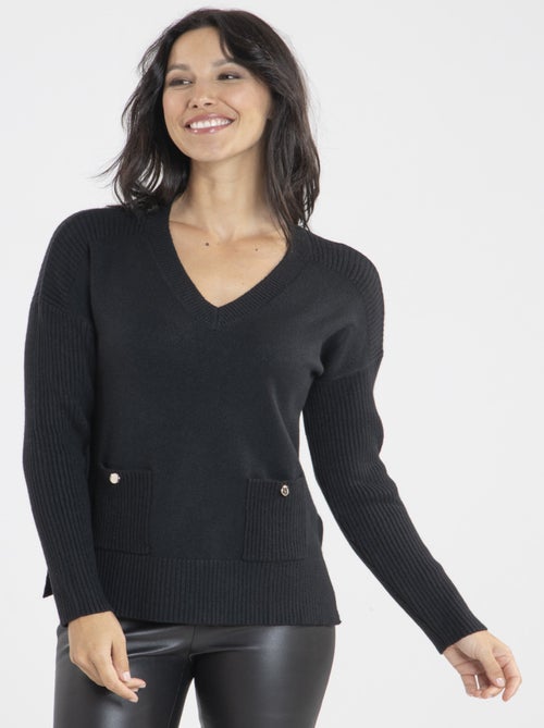 Pull Martine  | Gerard Pasquier Avec Col V | Gerard Pasquier - Kiabi