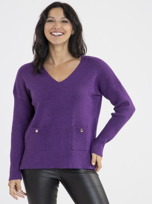 Pull Martine  | Gerard Pasquier Avec Col V | Gerard Pasquier - Kiabi