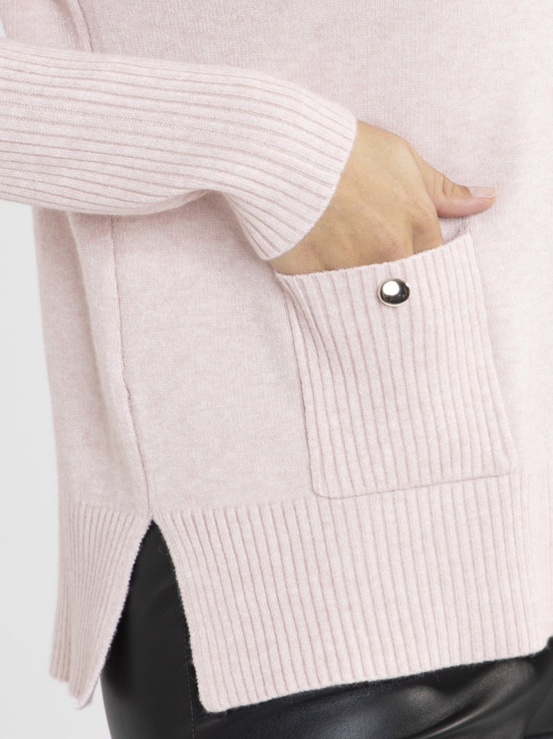 Pull Martine Rose | Gerard Pasquier Avec Col V | Gerard Pasquier Rose - Kiabi