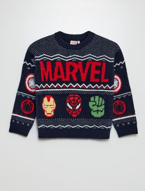 Pull 'Marvel' 'Noël' imprimé - Kiabi