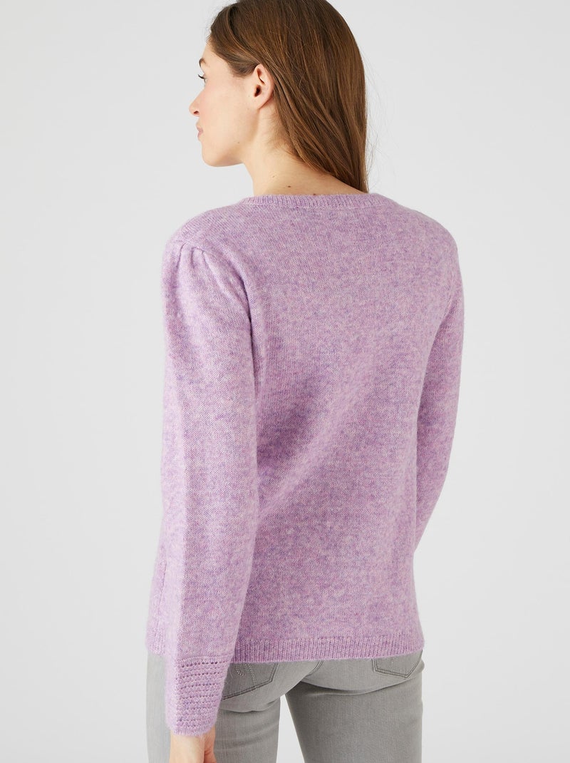 Pull mélange alpaga  - Damart Mauve lilas - Kiabi