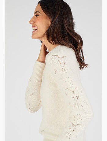 Pull mélange laine et alpaga - Damart