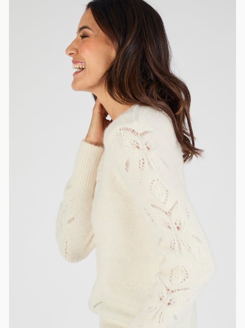 Pull mélange laine et alpaga - Damart - Kiabi