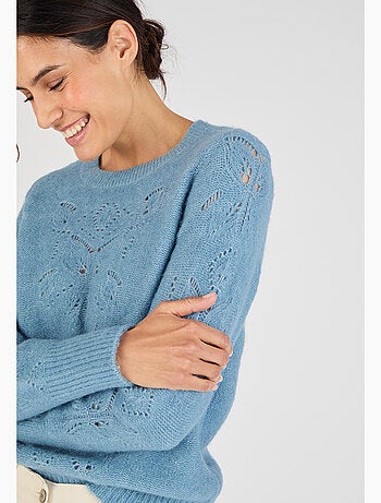 Pull mélange laine et alpaga - Damart