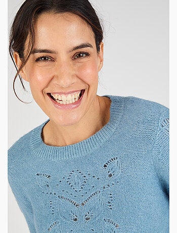 Pull mélange laine et alpaga - Damart