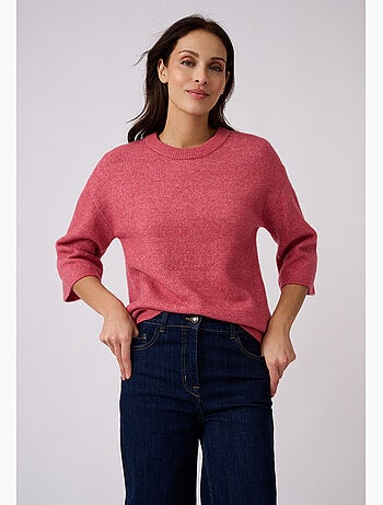 Pull mélange laine et alpaga manches larges - Damart