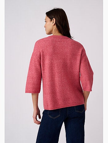 Pull mélange laine et alpaga manches larges - Damart