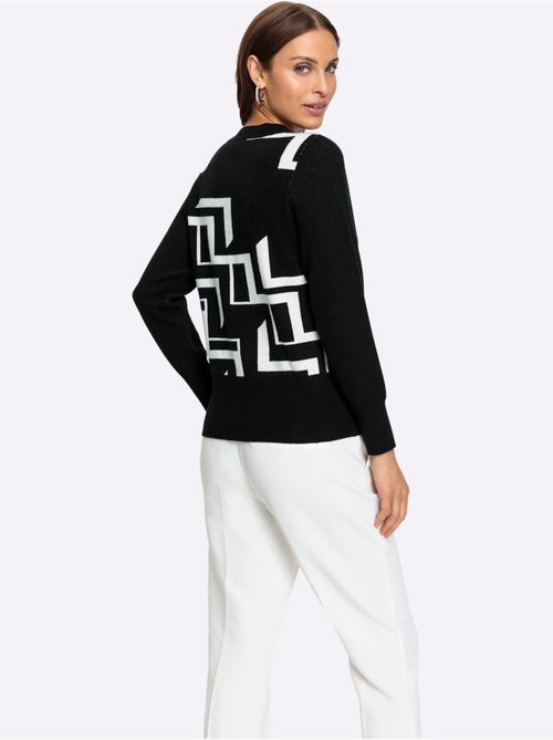 Pull Mélange Raffiné De Motifs Jacquard - Taille Standard - Witt - Kiabi
