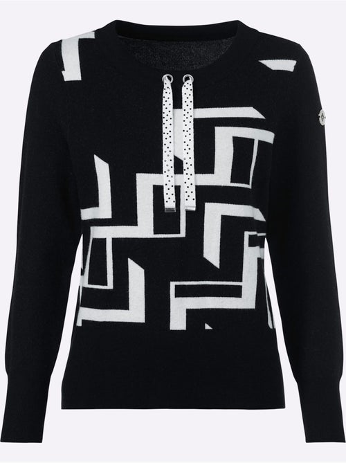 Pull Mélange Raffiné De Motifs Jacquard - Taille Standard - Witt - Kiabi