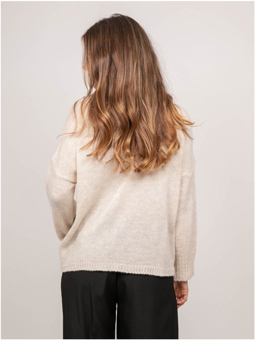 Pull message oversize col montant kyline - Kiabi