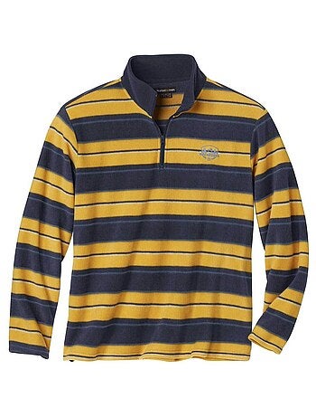 Pull Micropolaire Rayé Rocheuses - ATLAS FOR MEN