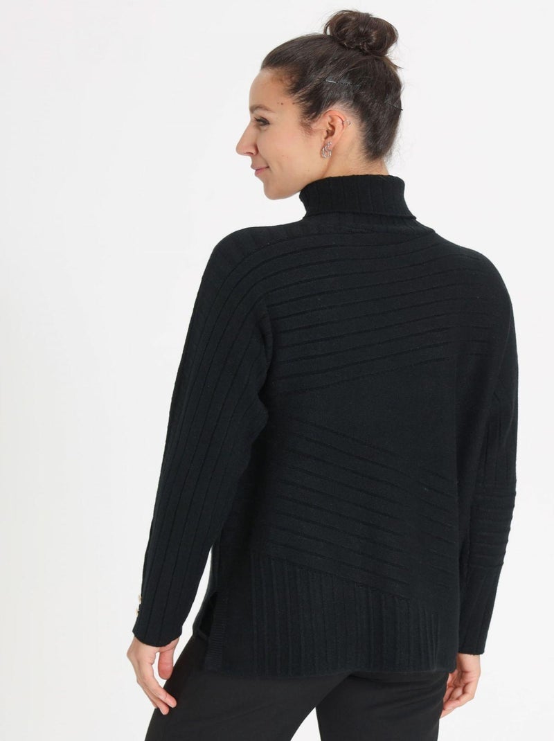 Pull Mina Black | Gerard Pasquier Avec Col Roulé | Gerard Pasquier Noir - Kiabi