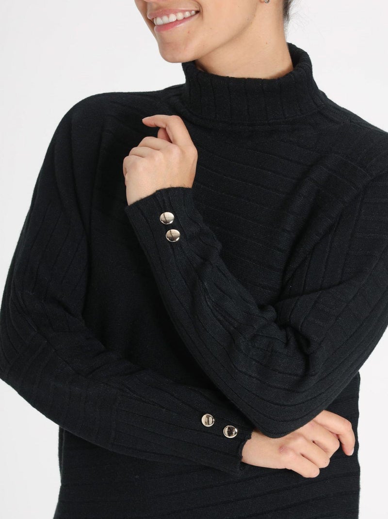 Pull Mina Black | Gerard Pasquier Avec Col Roulé | Gerard Pasquier Noir - Kiabi