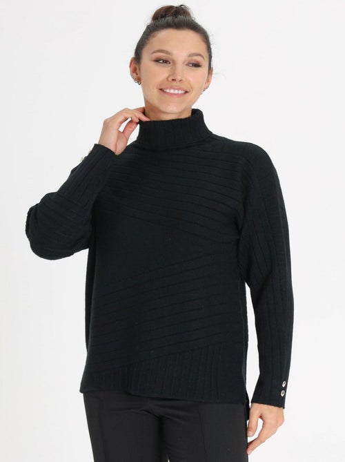 Pull MINA Black Pull roulé - Kiabi