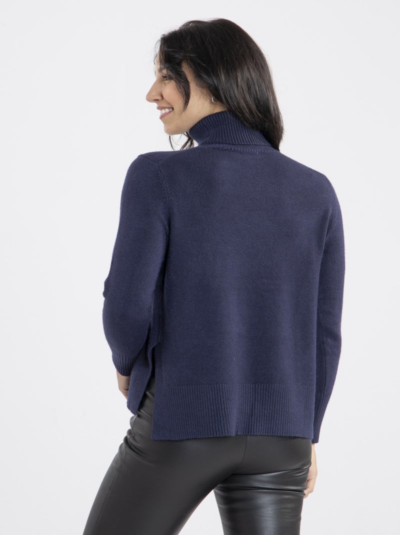 Pull Mina  | Gerard Pasquier Avec Col Roulé | Gerard Pasquier Bleu marine - Kiabi